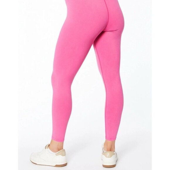 Soul By Soulcycle Solid Pink High Rise Leggings Medium - Picture 2 of 6